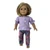 Colorful Stretch Pants & Lavender Blouse Outfit for 18 Inch Girl Dolls