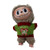 Festive Candy Cane Holiday Sweater for 17.5cm Labubu Dolls