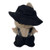 Black Designer Overalls with Matching Hat for 17.5 cm Labubu Doll