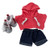 Red Hoodie and Jeans Outfit with High-Top Sneakers fit 17.5cm Collectable Dolls