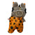 Halloween Jumpsuit with Black Hat and Pumpkin Accents for 17.5cm Labubu Dolls