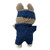 Blue Dot Print Pants Shirt Shoes and Headband with Resin Smile for 17.5cm Collectable Dolls