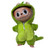 Lime Spiked Dinosaur Suit for 17.5cm Labubu Dolls
