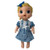 Sweet Blue Check and Cherry Nightgown with Lace Trim for 12-Inch Baby Alive Dolls