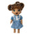 Sweet Blue Check and Cherry Nightgown with Lace Trim for 12-Inch Baby Alive Dolls