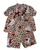 Doll Clothes Superstore Handmade 18-Inch Doll Pajama Set  Kitten Print with Floral Design, Puff Sleeves & Maroon Bows
