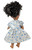 Doll Clothes Superstore Handmade Size 8 Blue and Silver Dress with Matching 18-Inch Doll Dress