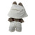 Chic White Overalls & Hat Set for Labubu Doll – Designer-Inspired Style
