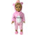 Soft Furry One-Piece Pajamas with Matching Slippers for 18-Inch Girl Dolls