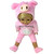 Soft Furry One-Piece Pajamas with Matching Slippers for 18-Inch Girl Dolls