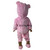 Soft Furry One-Piece Pajamas with Matching Slippers for 18-Inch Girl Dolls