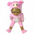 Soft Furry One-Piece Pajamas with Matching Slippers for 18-Inch Girl Dolls
