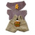 Overalls Set with Gingerbread and Teddy Bear Accents for 17.5cm Labubu Doll 