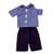 Ken & GI Joe Doll Outfit – Purple Plaid Shirt and Shorts Set