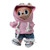 Fashionable Pink Hoodie with Jeans and Sneakers for 17.5cm Collectable Dolls