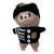 Classic Black & White Stripe Sweater Set with Matching Hat for Labubu Dolls