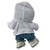Casual Day Hoodie, Jeans & High-Top Sneakers Outfit for 17.5cm Labubu Dolls