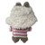 Cozy Pink and White Stripe Sweater with Fuzzy Hat Set for 17.5cm Labubu Dolls