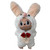 Adorable White Bunny Costume Outfit for 17.5cm Labubu Doll