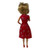 Sparkling Red Party Dress with Silver Accents for 11.5" Fashion Dolls