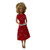 Sparkling Red Party Dress with Silver Accents for 11.5" Fashion Dolls