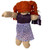 Purple Bathing Suit Set with Bag & Cover-Up Skirt for Cabbage Patch Kid Dolls