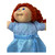 Blue Lace & Silk Party Dress for 15 inch Baby & Cabbage Patch Dolls