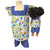 Size 8 Matching Girl and Doll Short Set – Floral and Polka Dot Print Outfit