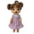 Pastel Plaid Traditional School Dress for 12" Baby Alive & Little Baby Dolls