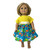 Tropical Beach Print Dress for 18 Inch Girl Dolls – Summer Doll Outfit, Island Style Doll Clothes