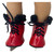 Red Ice Skates with Fur Trim for 18 Inch Girl Dolls – Winter Doll Accessories