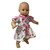  Patchwork Flower Print Dress for 15–16 Inch Baby Dolls