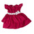 Rose Silky Ruffle Dress for 18 Inch Girl Dolls – Elegant Party Doll Dress, Special Occasion Outfit