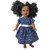 Patriotic Blue Doll Dress for 18 Inch Girl Dolls – 4th of July American Doll Outfit