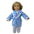 Floral Pajamas with Coordinating Bathrobe for 18 Inch Dolls