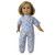 Floral Pajamas with Coordinating Bathrobe for 18 Inch Dolls