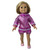Purple Metallic Performance Dress with Shoes for 18 Inch Dolls