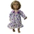 Purple Flower Nightgown for 18 Inch Girl Dolls