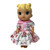 Patchwork Rose Print Dress with “Scatter Seeds of Happiness” for 12 Inch Baby Alive Dolls