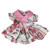 Patchwork Rose Print Dress with “Scatter Seeds of Happiness” for 12 Inch Baby Alive Dolls
