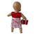 Bright Red One-Piece Bathing Suit with Cover-Up for 14–15 Inch Baby Dolls