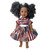 Patriotic American Flag Collage Dress for 18 Inch Girl Dolls | 4th of July Doll Outfit