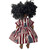 Patriotic American Flag Collage Dress for 18 Inch Girl Dolls | 4th of July Doll Outfit
