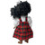 Red Plaid Jumper Dress with Blouse for 18 Inch Girl Dolls – Classic Doll Outfit