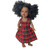 Red Plaid Jumper Dress with Blouse for 18 Inch Girl Dolls – Classic Doll Outfit