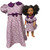 Matching Girl Size 6 and 18 Inch Doll Floral Dresses – Mommy and Me Style Outfit