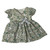 Green & Silver Floral Designer Dress for 15–16 Inch Baby Dolls and Cabbage Patch Kid Dolls