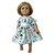 Under the Sea Mermaid Print Dress for 18 Inch Girl Dolls – Ocean Theme Doll Outfit