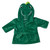 Soft Green Dinosaur Bathrobe for 18 Inch Dolls – Hooded Fleece Robe with Dino Face and Spikes