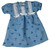 Blue Cherry Print Doll Nightgown for 15–16 Inch Baby Dolls & Cabbage Patch Kids – Handmade Cotton Pajamas
